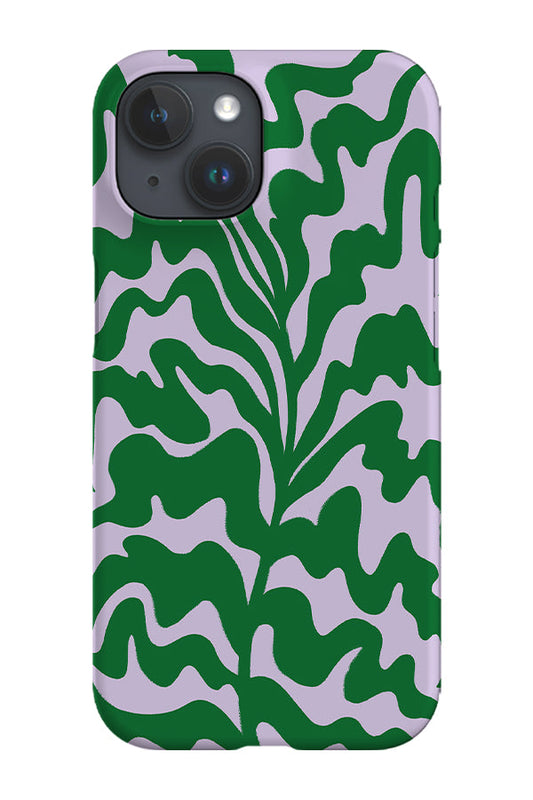 RoyalCovers.uk - Abstract Botanical Plant Phone Case (Lilac Green)