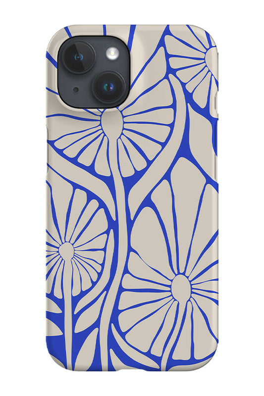 RoyalCovers.uk - Abstract Flower Phone Case (Electric Blue)