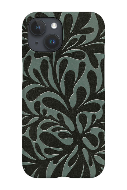 RoyalCovers.uk - Abstract Plant Phone Case (Green Black)