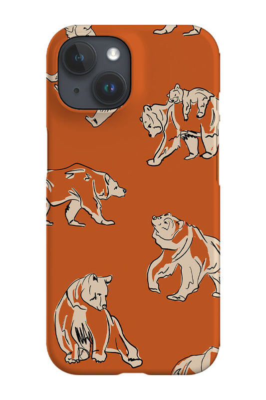 RoyalCovers.uk - Bears Phone Case (Burnt Orange)