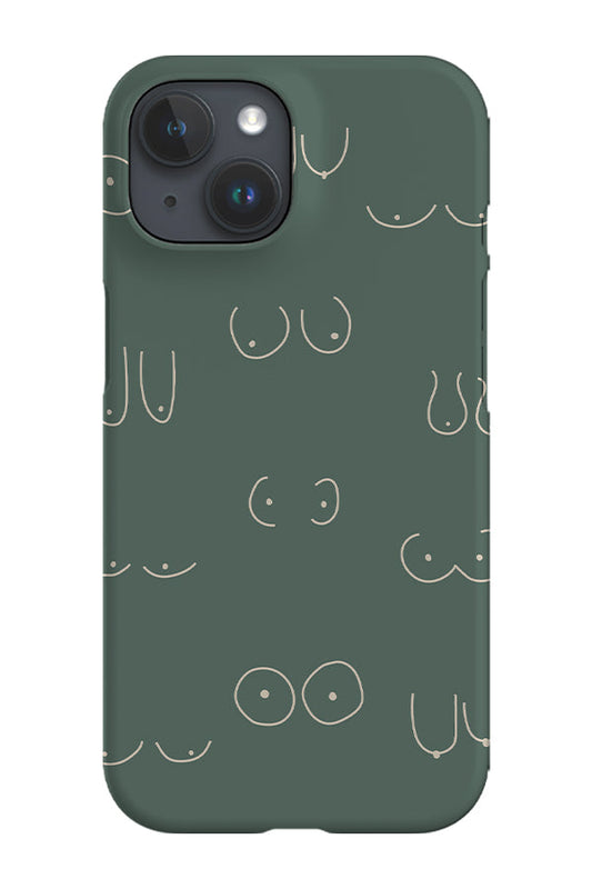 RoyalCovers.uk - Boob Print Phone Case (Green Beige)