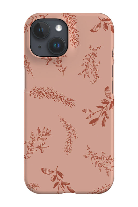 RoyalCovers.uk - Botanical Flowers Line Art Phone Case (Peach)
