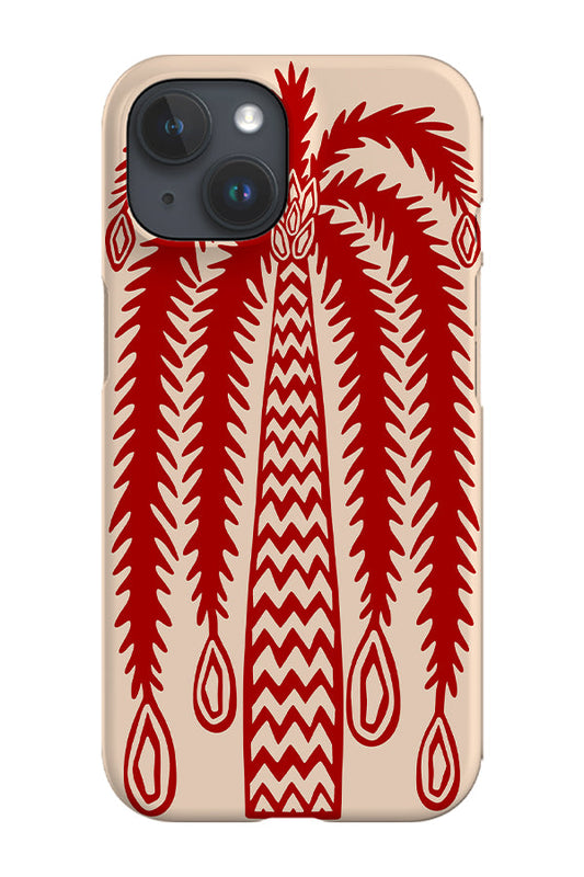 RoyalCovers.uk - Bold Graphic Palm Tree Phone Case (Red)