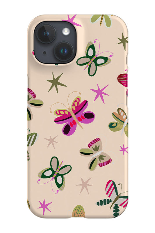 RoyalCovers.uk - Butterfly Scatter Phone Case (Magenta Cream)