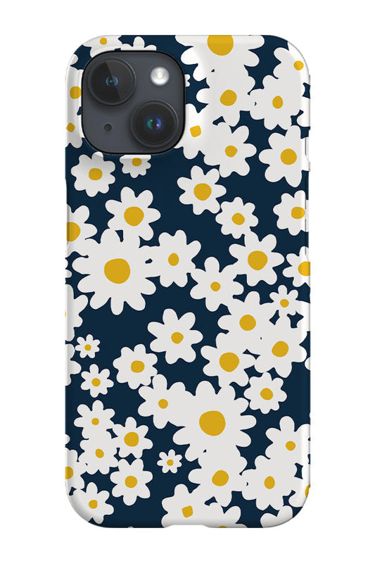 RoyalCovers.uk - Painted Daisy Phone Case (Dark Blue)