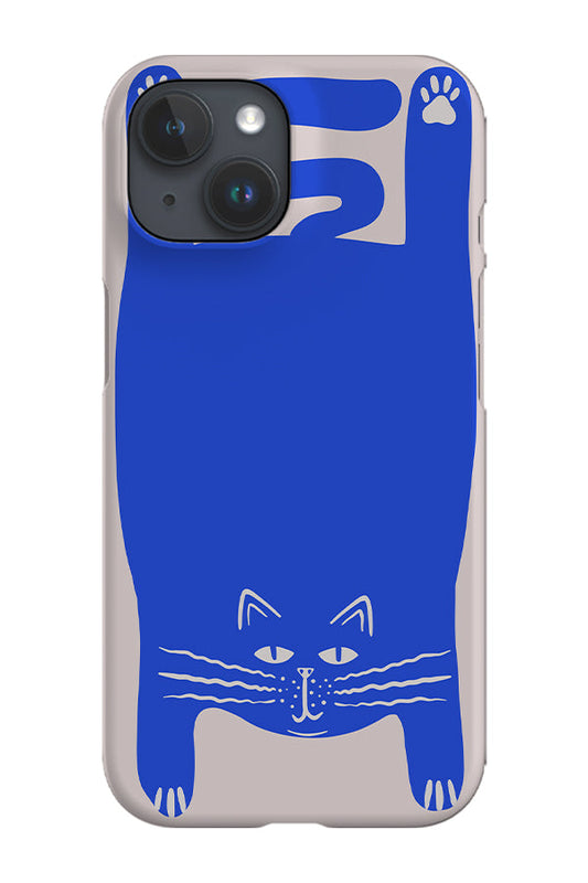 RoyalCovers.uk - Cat Phone Case (Off White & Blue)