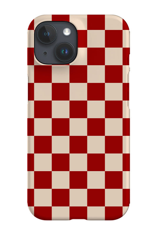 RoyalCovers.uk - Check Pattern Phone Case (Beige Red)