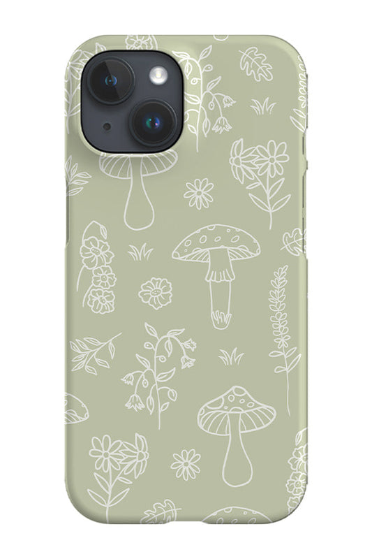 RoyalCovers.uk - Cottagecore Botanical Phone Case (Sage Green)