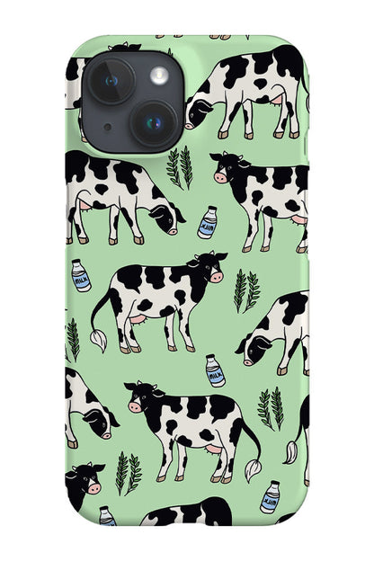 RoyalCovers.uk - Cow Milk Pattern Phone Case (Mint)
