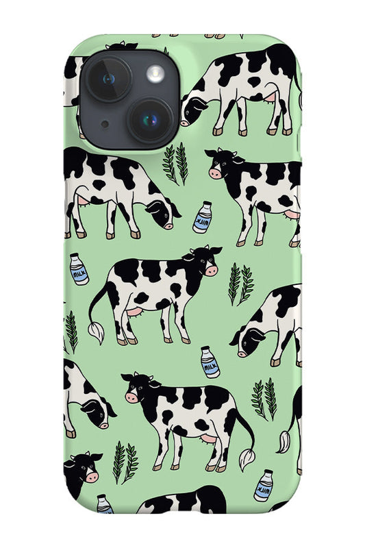 RoyalCovers.uk - Cow Milk Pattern Phone Case (Mint)