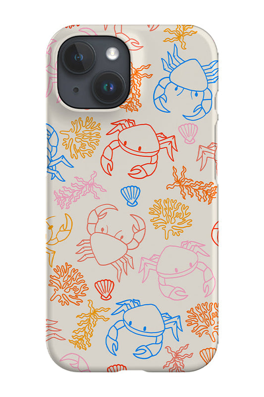 RoyalCovers.uk - Crab Scatter Coral Reef Phone Case (Bright)