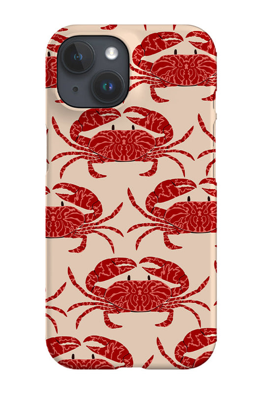 RoyalCovers.uk - Crab Scatter Phone Case (Cream Red)