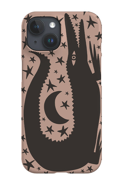 RoyalCovers.uk - Croc & Moon Phone Case (Beige)
