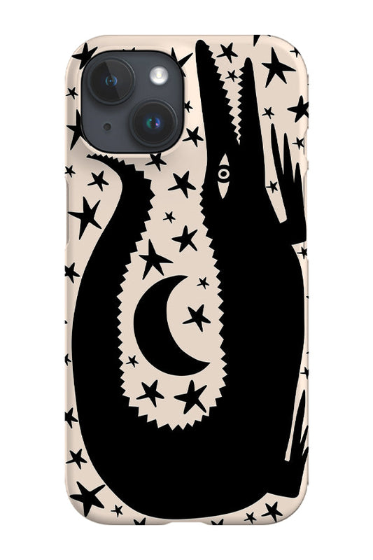 RoyalCovers.uk - Croc & Moon Phone Case (Peach Black)