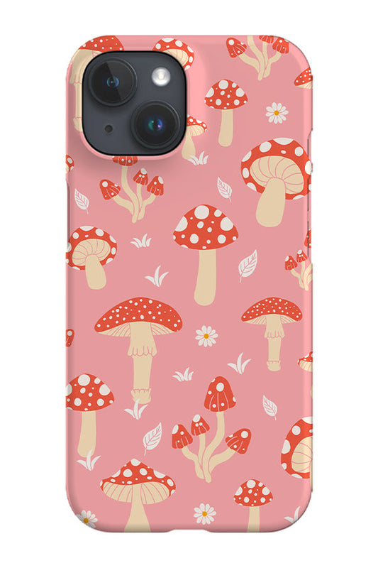 RoyalCovers.uk - Cottagecore Cute Bold Mushroom Phone Case (Pink)