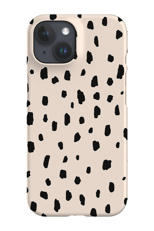 RoyalCovers.uk - Animal Dots Print Phone Case (Peach & Black)