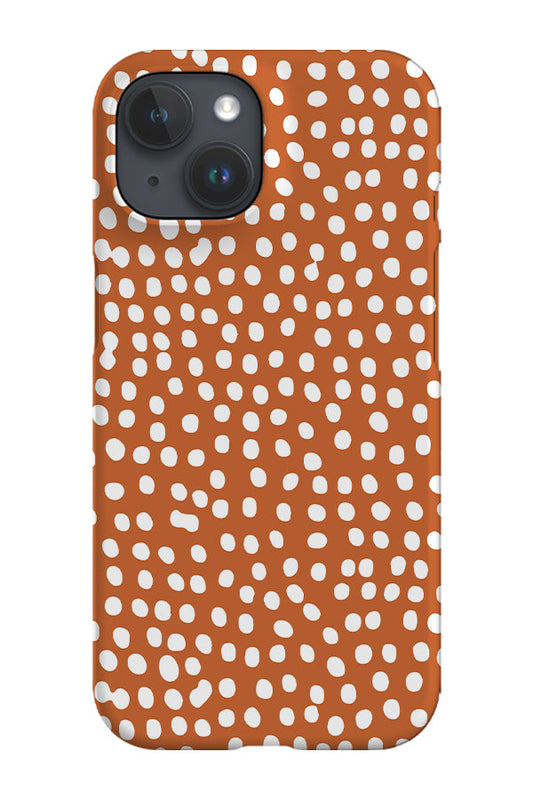 RoyalCovers.uk - Dots Colour Trend Phone Case (Burnt Orange)