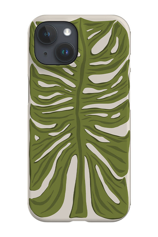 RoyalCovers.uk - Detailed Monstera Phone Case (Off White)