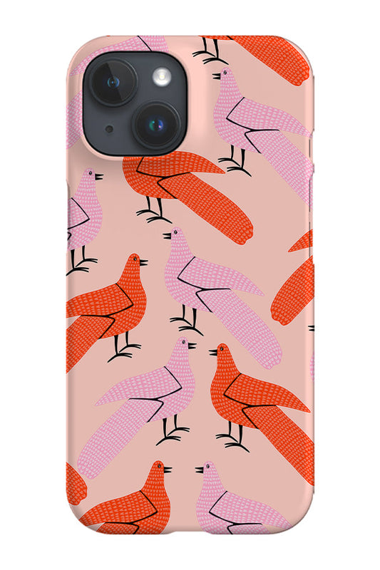 RoyalCovers.uk - Dove Scatter Phone Case (Pink Red)