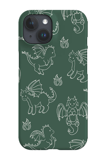 RoyalCovers.uk - Dragon Line Art Phone Case (Khaki)