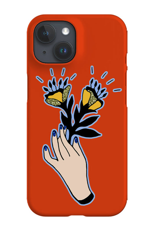 RoyalCovers.uk - Flower Hand Phone Case (Red)