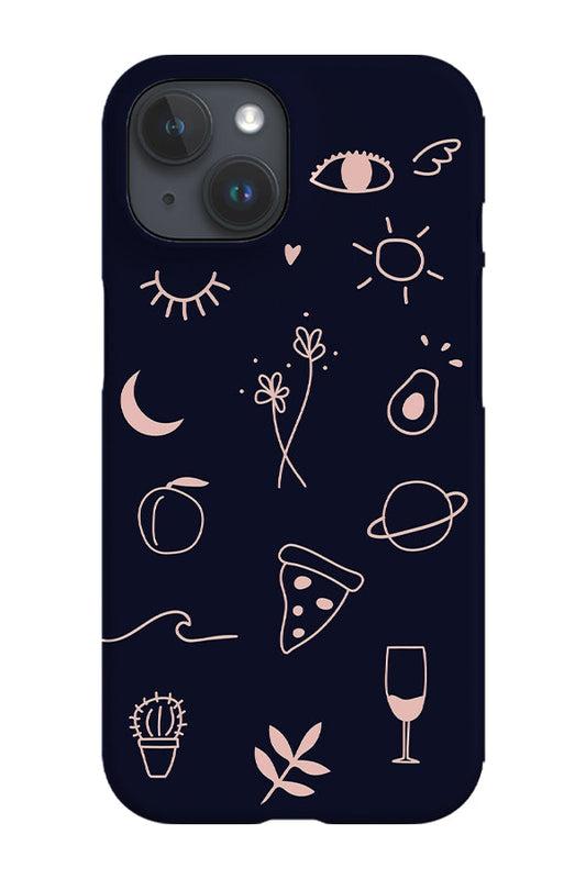 RoyalCovers.uk - Fun Elements Phone Case (Dark Blue)