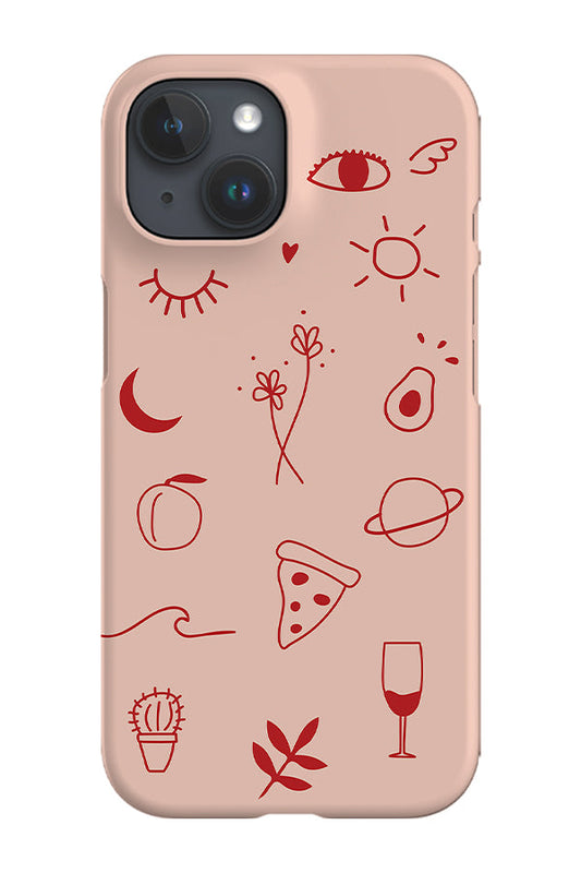RoyalCovers.uk - Fun Elements Phone Case (Peach)