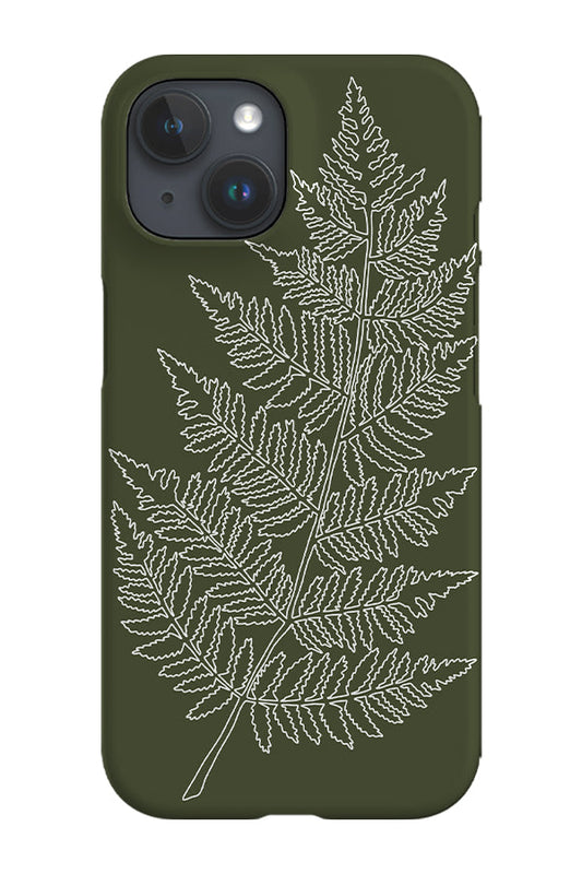RoyalCovers.uk - Fern Line Drawing Phone Case (Green)