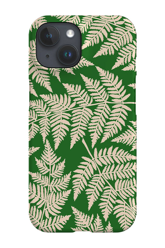 RoyalCovers.uk - Fern Scatter Bold Phone Case (Green Cream)