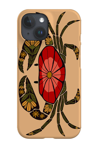 RoyalCovers.uk - Floral Crab Phone Case (Cream)