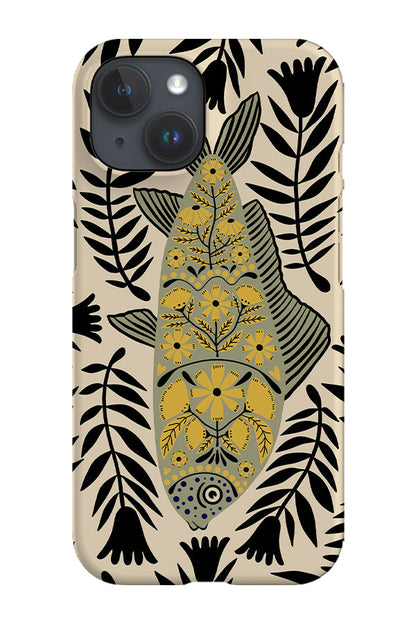 RoyalCovers.uk - Floral Fish Phone Case (Mint)