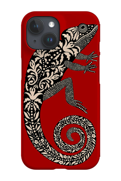RoyalCovers.uk - Floral Lizard Phone Case (Red)