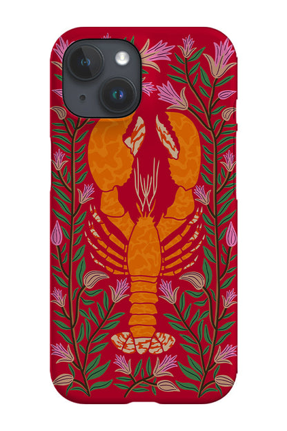 RoyalCovers.uk - Floral Lobster Phone Case (Red)