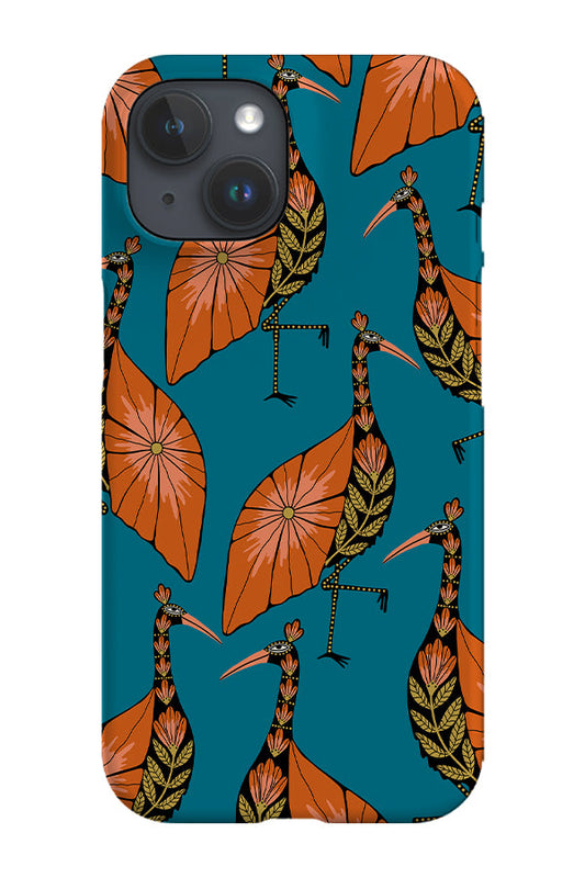 RoyalCovers.uk - Flower Bird Scatter Phone Case (Blue)