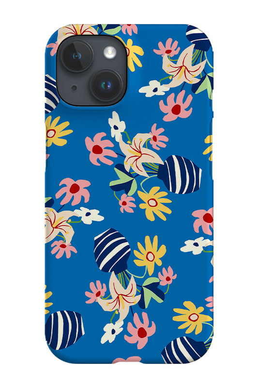 RoyalCovers.uk - Flower Vase Scatter Phone Case (Blue)