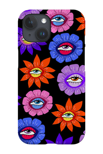 RoyalCovers.uk - Eye Flowers Phone Case (Black)