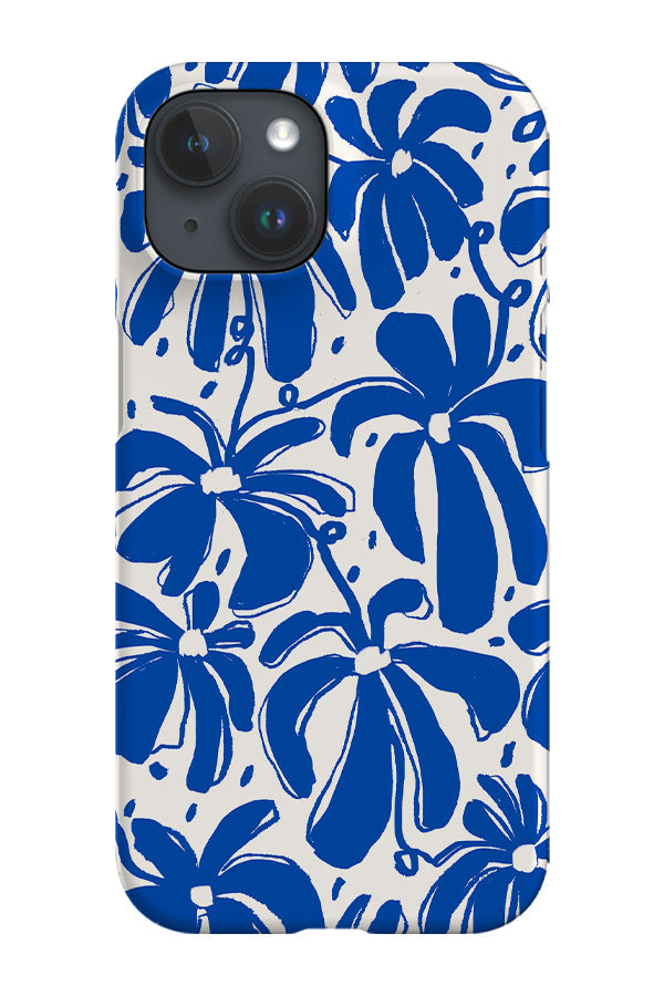 RoyalCovers.uk - Flowerscape Fill Scatter Phone Case (Cobalt)
