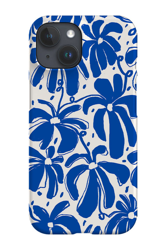 RoyalCovers.uk - Flowerscape Fill Scatter Phone Case (Cobalt)