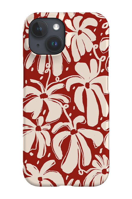 RoyalCovers.uk - Flowerscape Fill Scatter Phone Case (Scarlet)