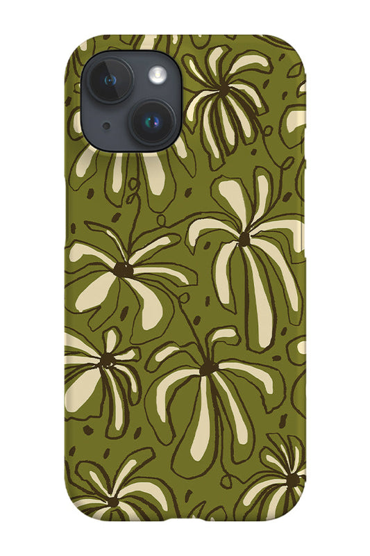 RoyalCovers.uk - Flowerscape Four Colour Phone Case (Khaki)