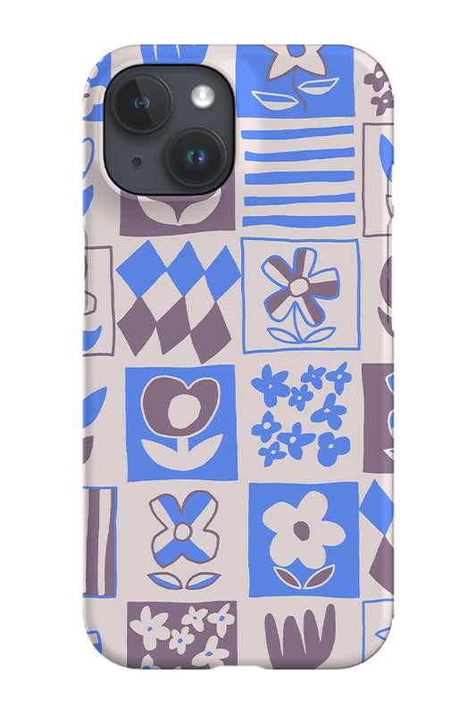 RoyalCovers.uk - Four Flower Tile Multi Phone Case (Cornflower Lilac)