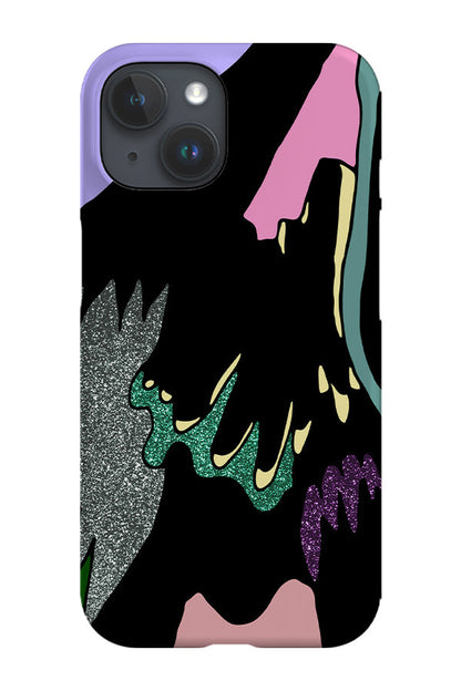 RoyalCovers.uk - Abstract Glitter Feathers Phone Case (Purple)