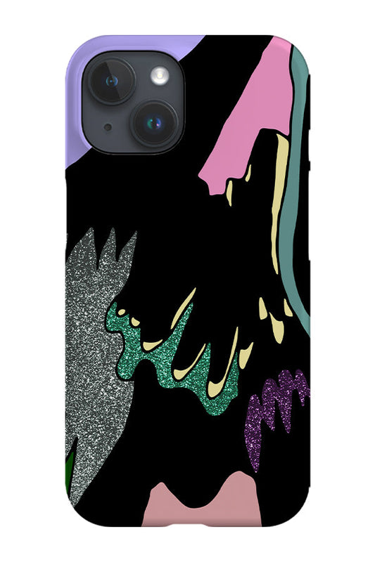 RoyalCovers.uk - Abstract Glitter Feathers Phone Case (Purple)
