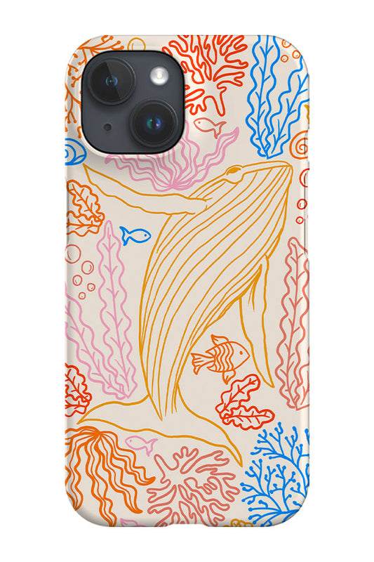 RoyalCovers.uk - Humpback Whale Coral Reef Placement Phone Case (Bright)