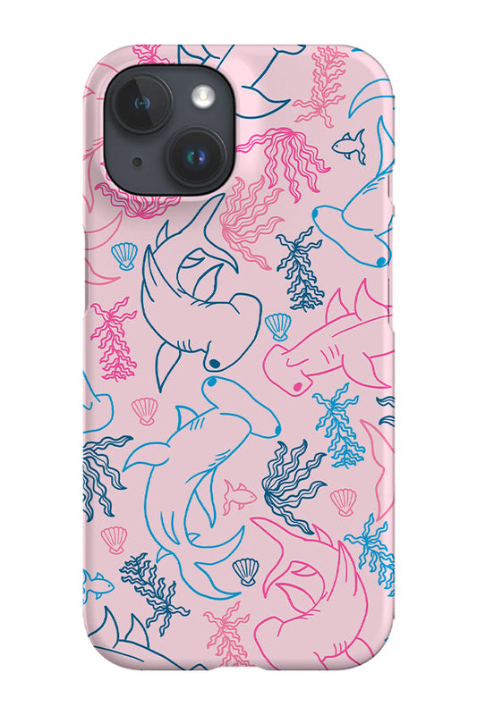 RoyalCovers.uk - Hammerhead Shark Coral Reef Phone Case (Pink Blue)