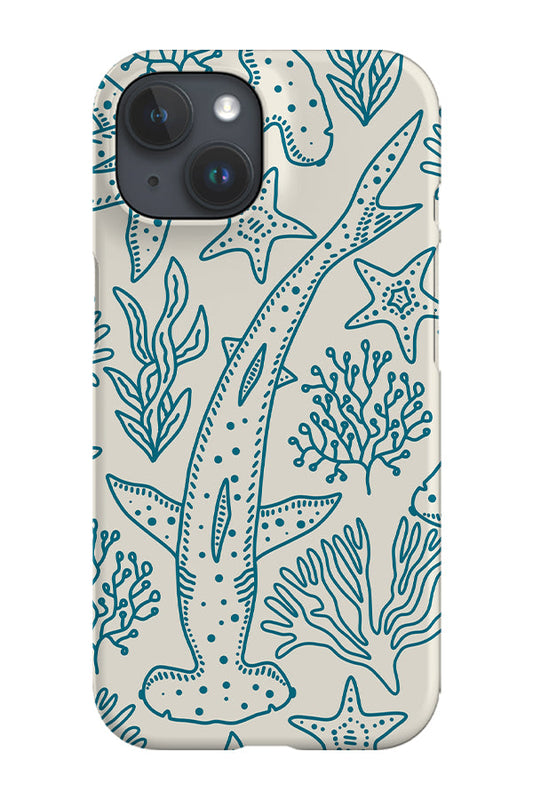 RoyalCovers.uk - Hammerhead Shark Phone Case (Beige Blue)