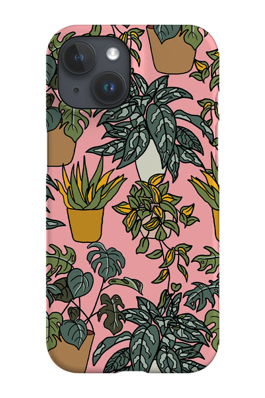 RoyalCovers.uk - Overlapping House Plants Phone Case (Pink)