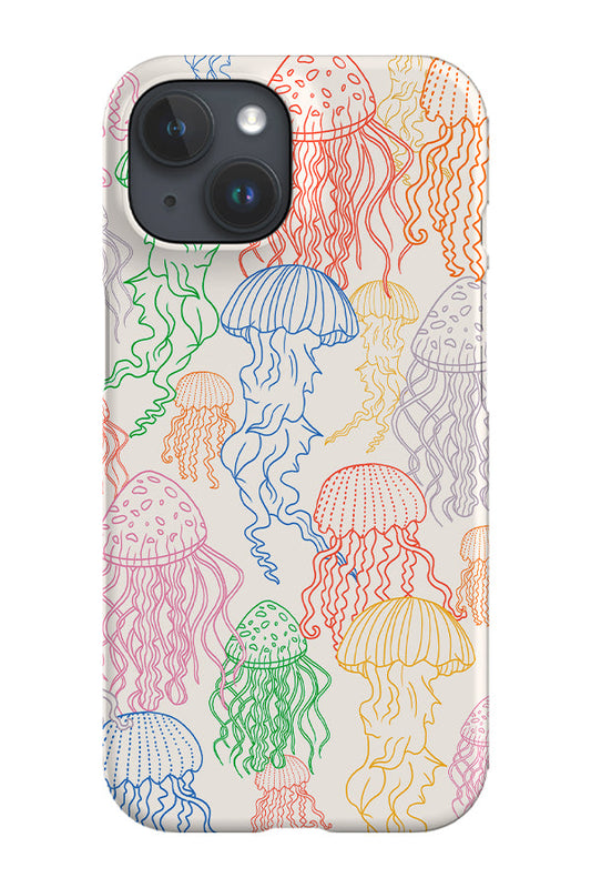 RoyalCovers.uk - Overlapping Jellyfish Phone Case (Rainbow)