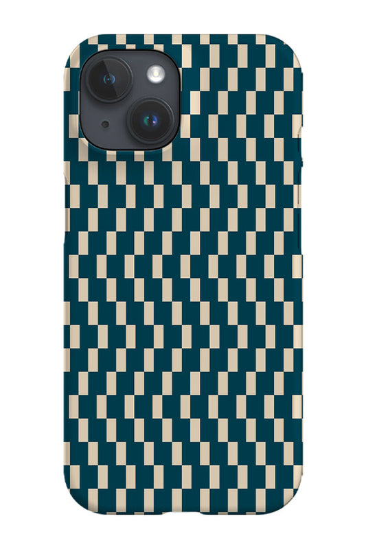 RoyalCovers.uk - Geo Stripe by Kayla Ann Phone Case (Beige Blue)
