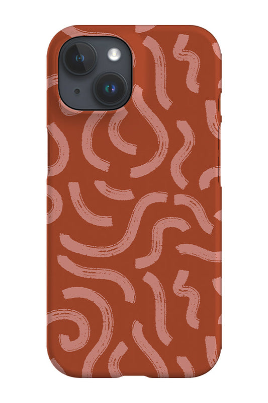 RoyalCovers.uk - Abstract Brush Strokes by Kayla Ann Phone Case (Red)